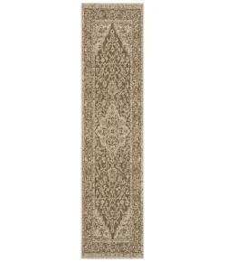 Safavieh Beach House BHS137 Beige / Cream 2'-2" X 10' Runner Area Rug