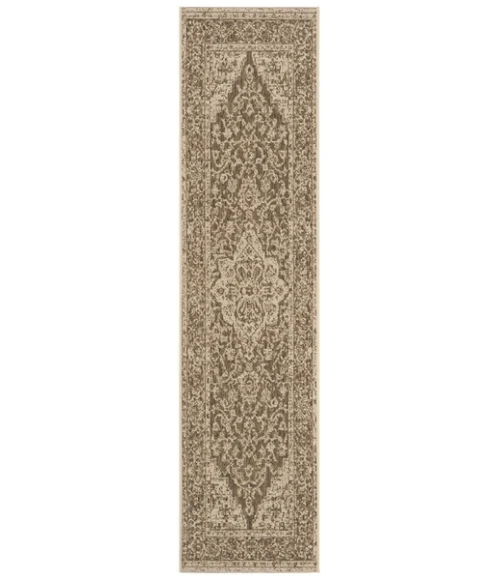 Safavieh Beach House BHS137 Beige / Cream 2'-2" X 10' Runner Area Rug