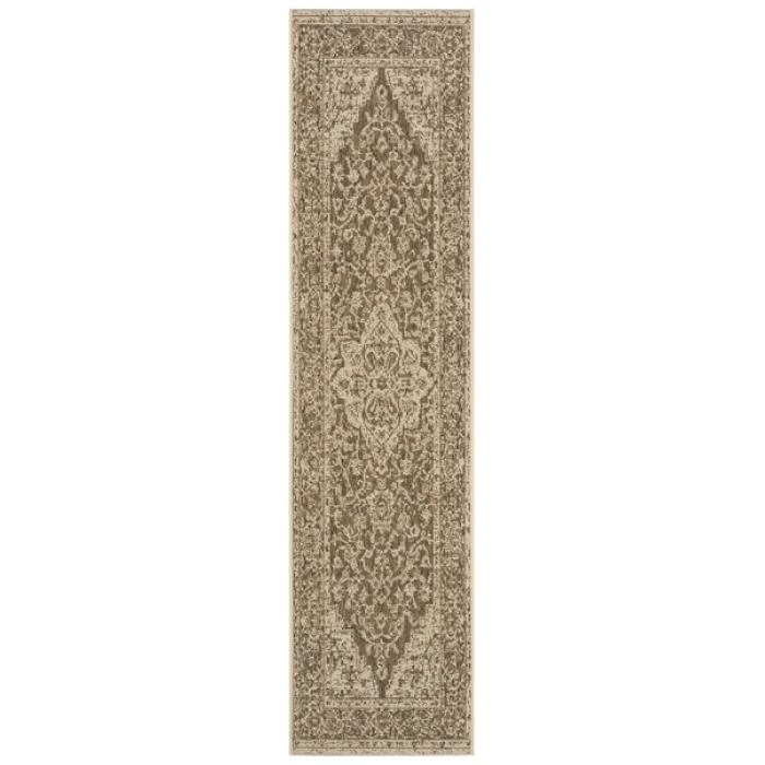 Safavieh Beach House BHS137 Beige / Cream 2'-2" X 10' Runner Area Rug