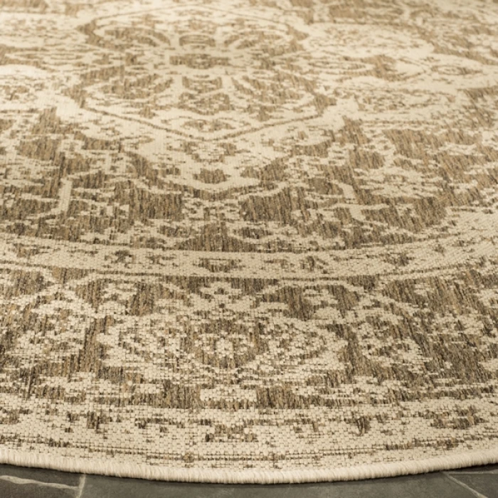 Safavieh Beach House BHS137 Beige / Cream 6'-7" X 9'-2" Rectangle Area Rug