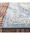 Safavieh Beach House BHS137 Cream / Blue 4' X 4' Square Area Rug