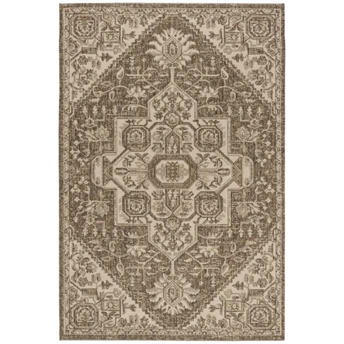 Safavieh Beach House BHS138 Cream / Beige 6'-7" X 6'-7" Square Area Rug