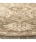 Safavieh Beach House BHS138 Cream / Beige 8' X 8' Round Area Rug