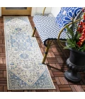 Safavieh Beach House BHS138 Blue / Creme 2'-2" X 12' Runner Area Rug