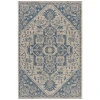 Safavieh Beach House BHS138 Blue / Creme 8' X 10' Rectangle Area Rug