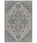 Safavieh Beach House BHS138 Blue / Creme 4' X 4' Square Area Rug