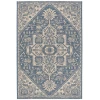 Safavieh Beach House BHS138 Cream / Blue 4' X 4' Square Area Rug