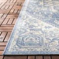 Safavieh Beach House BHS138 Cream / Blue 6'-7" X 6'-7" Square Area Rug