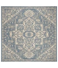 Safavieh Beach House BHS138 Cream / Blue 6'-7" X 6'-7" Square Area Rug