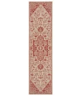 Safavieh Beach House BHS138 Red / Creme 2'-2" X 10' Runner Area Rug