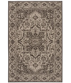Safavieh Beach House BHS139 Creme / Brown 3' X 5' Rectangle Area Rug