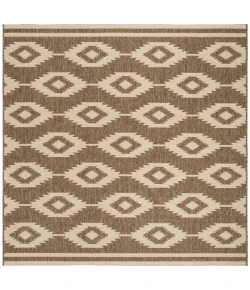Safavieh Beach House BHS171 Cream / Beige 6'-7" X 6'-7" Square Area Rug