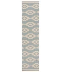 Safavieh Beach House BHS171 Cream / Aqua 2'-2" X 12' Runner Area Rug