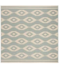 Safavieh Beach House BHS171 Cream / Aqua 6'-7" X 6'-7" Square Area Rug