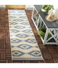 Safavieh Beach House BHS171 Blue / Creme 2'-2" X 6' Runner Area Rug