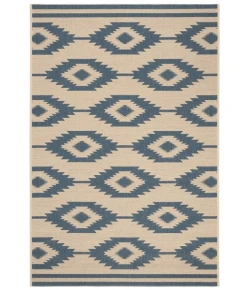 Safavieh Beach House BHS171 Blue / Creme 8' X 10' Rectangle Area Rug