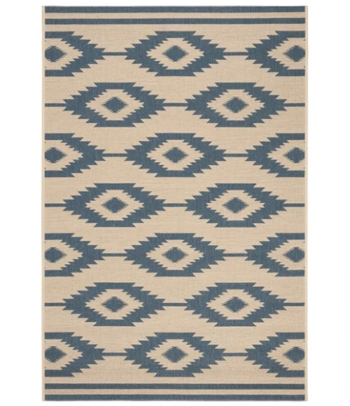 Safavieh Beach House BHS171 Blue / Creme 8' X 10' Rectangle Area Rug
