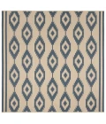 Safavieh Beach House BHS171 Blue / Creme 6'-7" X 6'-7" Square Area Rug