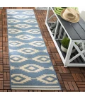 Safavieh Beach House BHS171 Cream / Blue 2'-2" X 6' Runner Area Rug