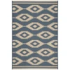 Safavieh Beach House BHS171 Cream / Blue 6'-7" X 9'-2" Rectangle Area Rug