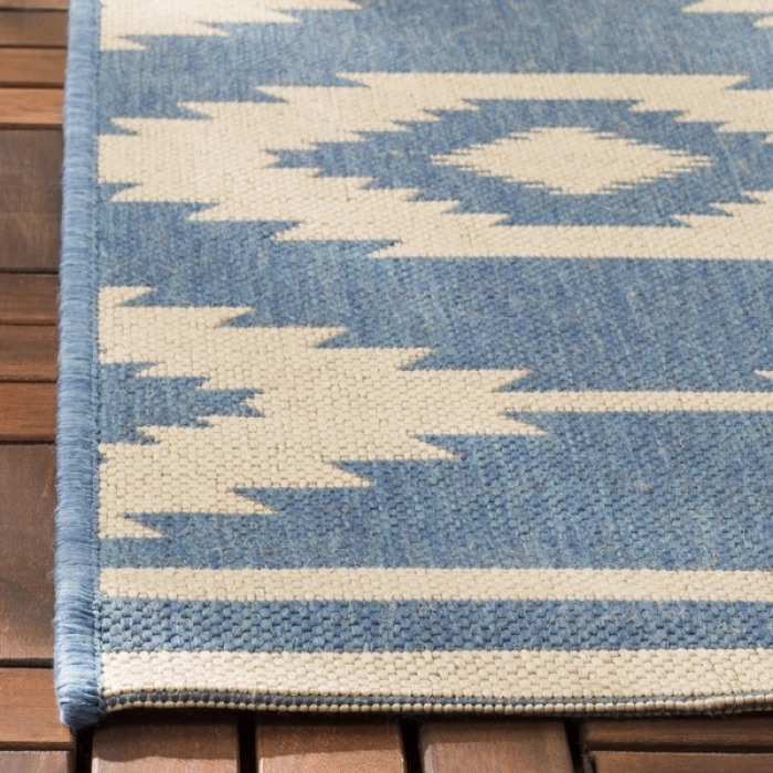 Safavieh Beach House BHS171 Cream / Blue 9' X 12' Rectangle Area Rug