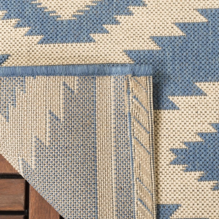 Safavieh Beach House BHS171 Cream / Blue 9' X 12' Rectangle Area Rug