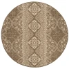 Safavieh Beach House BHS174 Cream / Beige 4' X 4' Round Area Rug