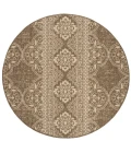 Safavieh Beach House BHS174 Cream / Beige 6'-7" X 6'-7" Round Area Rug