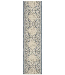 Safavieh Beach House BHS174 Blue / Creme 2'-2" X 6' Runner Area Rug