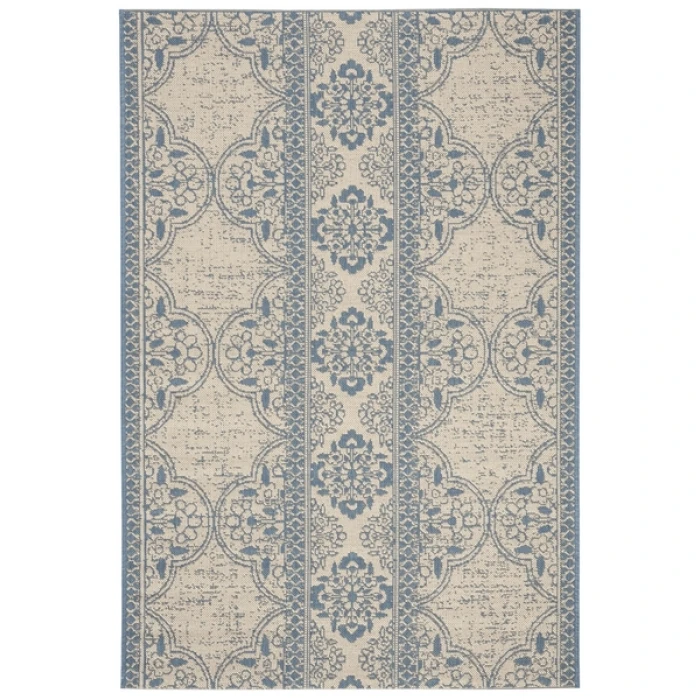 Safavieh Beach House BHS174 Blue / Creme 8' X 10' Rectangle Area Rug