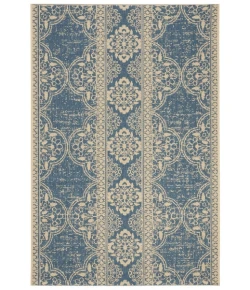 Safavieh Beach House BHS174 Cream / Blue 9' X 12' Rectangle Area Rug