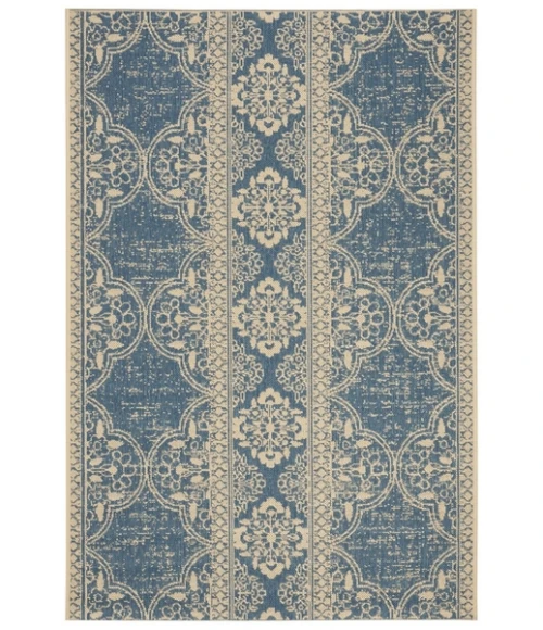 Safavieh Beach House BHS174 Cream / Blue 9' X 12' Rectangle Area Rug