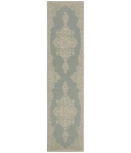 Safavieh Beach House BHS180 Cream / Aqua 2'-2" X 12' Runner Area Rug