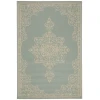 Safavieh Beach House BHS180 Cream / Aqua 9' X 12' Rectangle Area Rug