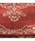 Safavieh Beach House BHS180 Red / Creme 2'-2" X 8' Runner Area Rug