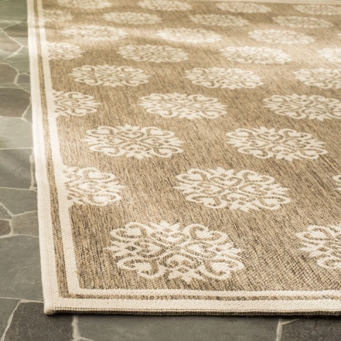 Safavieh Beach House BHS181 Beige / Cream 2'-2" X 10' Runner Area Rug