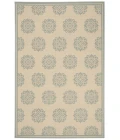 Safavieh Beach House BHS181 Cream / Aqua 3' X 5' Rectangle Area Rug