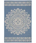 Safavieh Beach House BHS183 Cream / Blue 5'-3" X 7'-6" Rectangle Area Rug