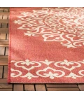 Safavieh Beach House BHS183 Red / Creme 2'-2" X 12' Runner Area Rug