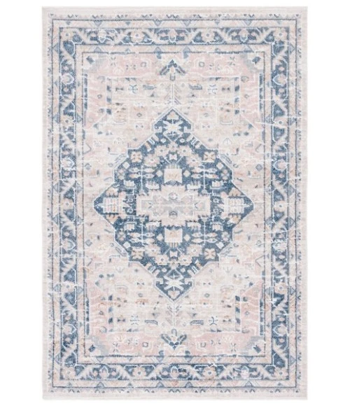 Safavieh Blair Washable BLR200 Beige / Navy 8' X 10' Rectangle Area Rug