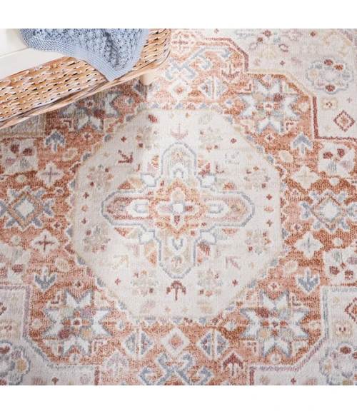 Safavieh Blair Washable BLR202 Beige / Rust 8' X 10' Rectangle Area Rug