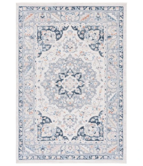 Safavieh Blair Washable BLR204 Beige / Grey Navy 8' X 10' Rectangle Area Rug