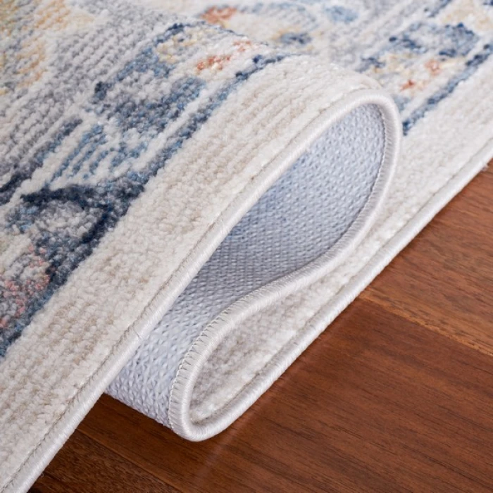 Safavieh Blair Washable BLR204 Beige / Grey Navy 8' X 10' Rectangle Area Rug