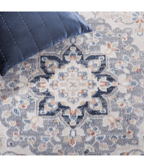 Safavieh Blair Washable BLR204 Beige / Grey Navy 8' X 10' Rectangle Area Rug