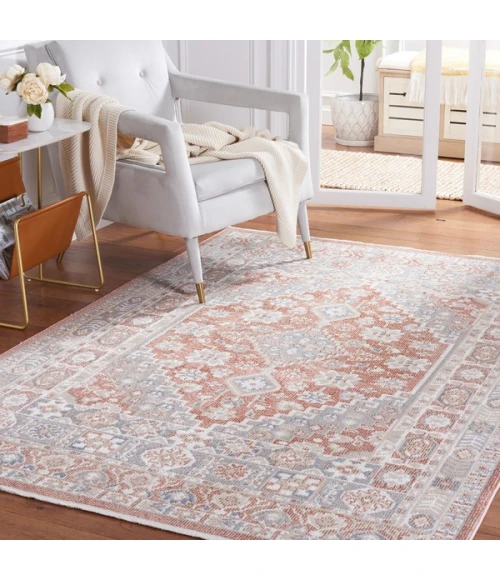 Safavieh Blair Washable BLR206 Rose / Grey 8' X 10' Rectangle Area Rug