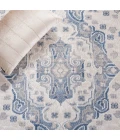 Safavieh Blair Washable BLR208 Beige / Grey Blue 5'-3" X 7'-6" Rectangle Area Rug