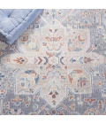 Safavieh Blair Washable BLR212 Beige / Blue 6'-7" X 6'-7" Square Area Rug