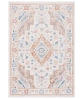 Safavieh Blair Washable BLR214 Beige / Rust 4' X 6' Rectangle Area Rug