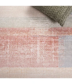 Safavieh Blair Washable BLR216 Beige / Blue Rust 6'-7" X 6'-7" Square Area Rug