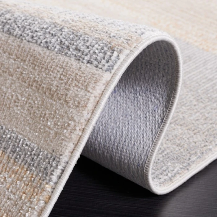 Safavieh Blair Washable BLR216 Grey / Beige 6'-7" X 6'-7" Square Area Rug